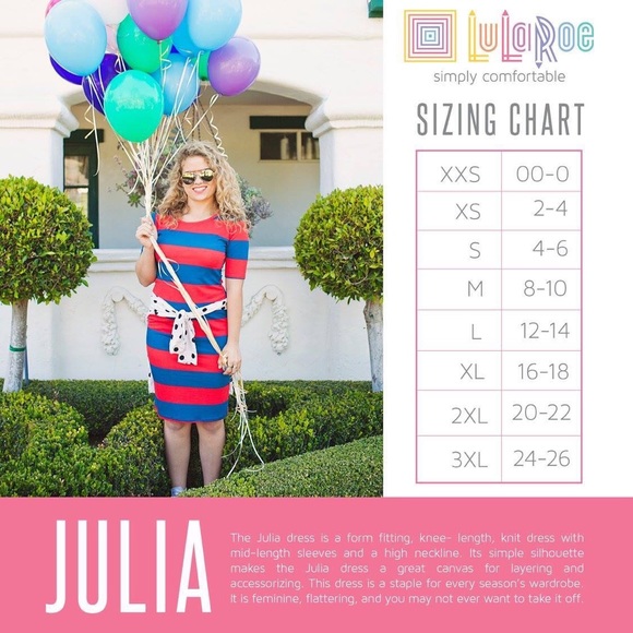 LuLaRoe Julia Dress - Picture 2 of 2